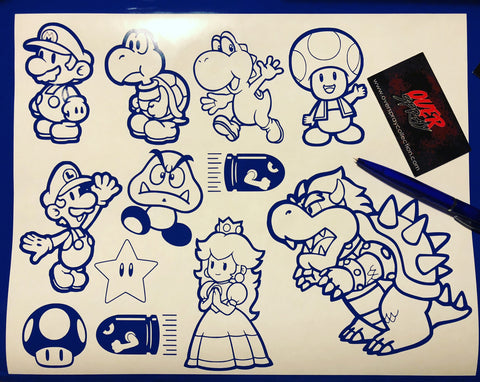 Super M friends Stencil Pack